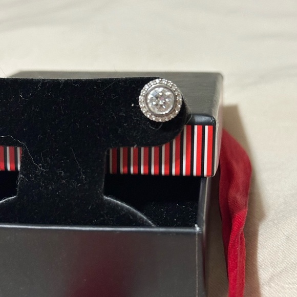 Diamond VS2-SI G-H Studs 14KWhite Gold Screw Backs GIA 1.73ct Solitaire Old Mine - Picture 12 of 12